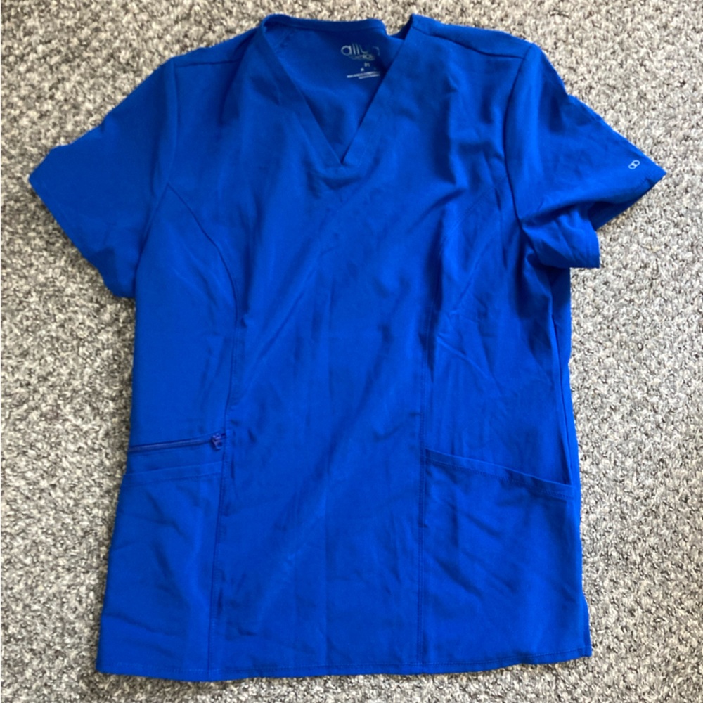 Cherokee Allura/Infinity Galaxy Blue Medium Scrubs Set